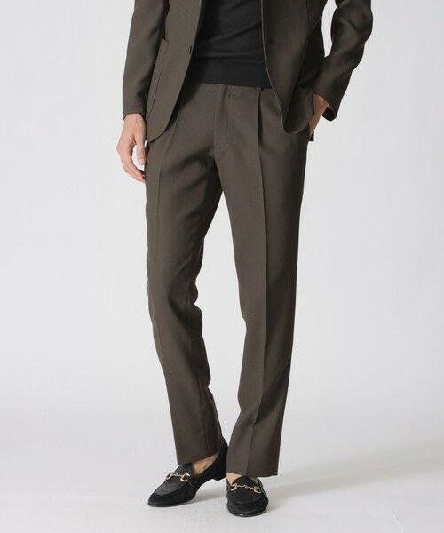 Paul Stuart / ポール・スチュアート その他パンツ | 【STUART’S TRAVELER】フロータブル中空カラミトラウザーズ/セットアップ着用可能(ブラウン系8)