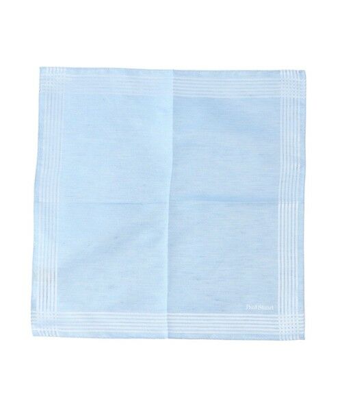 Paul Stuart / ポール・スチュアート その他小物 | シルクリネンフレームジャガードチーフ | 詳細1