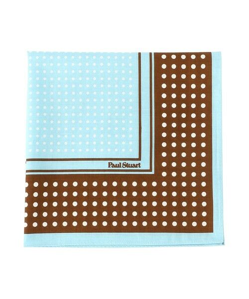 Paul Stuart / ポール・スチュアート その他小物 | ドット柄プリントハンカチ（ブルー系2）