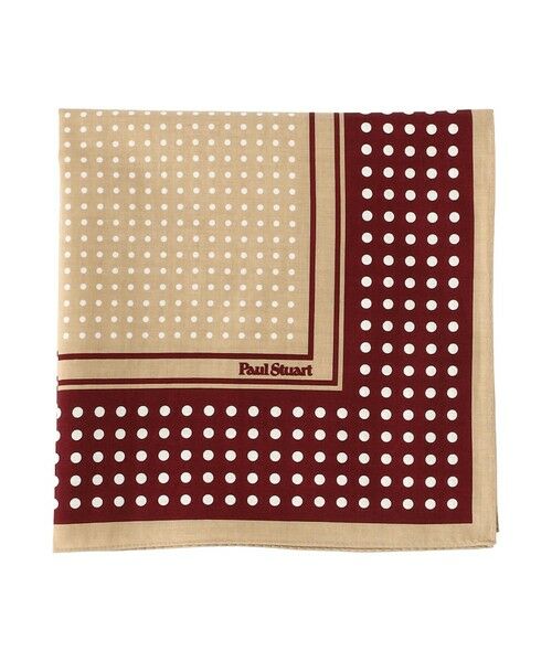 Paul Stuart / ポール・スチュアート その他小物 | ドット柄プリントハンカチ（ベージュ系6）