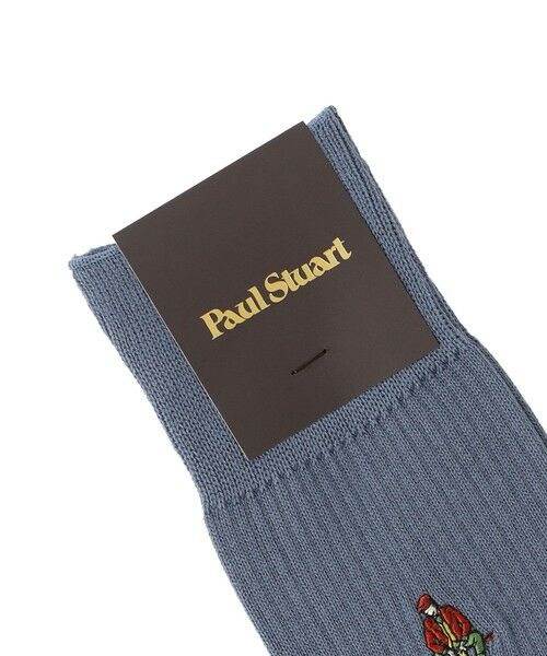 Paul Stuart / ポール・スチュアート その他小物 | カラーMOF刺繍リブソックス | 詳細1