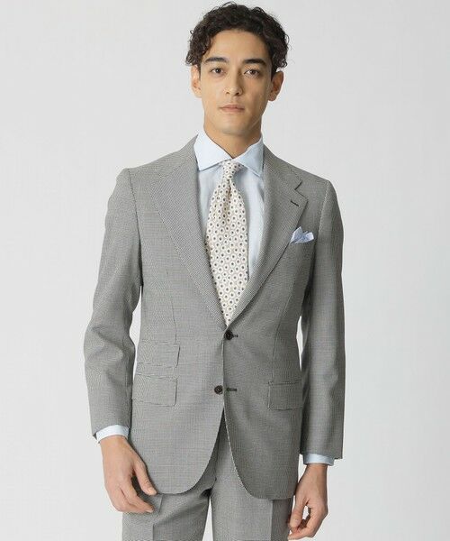 Paul Stuart / ポール・スチュアート その他アウター | 【数量限定】【COLLECTION LINE】ワイドラペル千鳥ジャケット（ブラック）