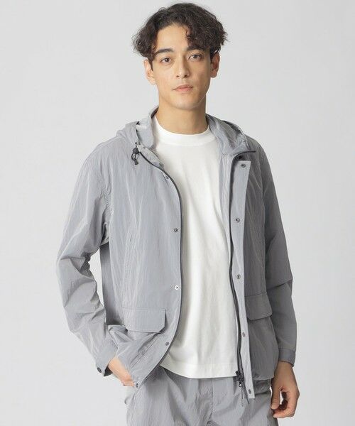 Paul Stuart / ポール・スチュアート ブルゾン | 【_RTM】メタリックナイロン・フィールドジャケット（グレー系1）