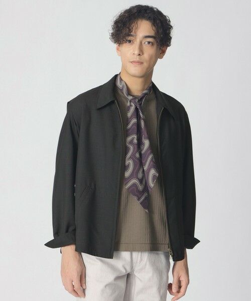 Paul Stuart / ポール・スチュアート ブルゾン | 【COLLECTION LINE】フライトジャケット（ブラック）