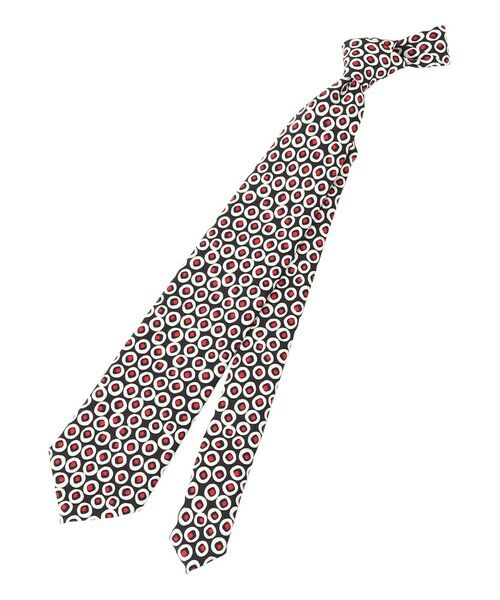 Paul Stuart / ポール・スチュアート ネクタイ | 【COLLECTION LINE】サークルドット柄ネクタイ（ブラック）