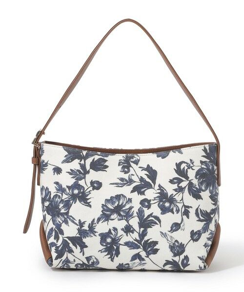 Paul Stuart / ポール・スチュアート バッグ | Pモザイクシアーフラワーショルダー（ネイビー）