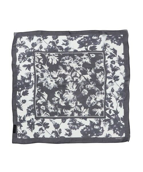 Paul Stuart / ポール・スチュアート マフラー・ショール・スヌード・ストール | 【ウォッシャブル】シアーフラワースカーフ | 詳細4