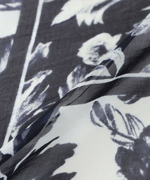 Paul Stuart / ポール・スチュアート マフラー・ショール・スヌード・ストール | 【ウォッシャブル】シアーフラワースカーフ | 詳細6