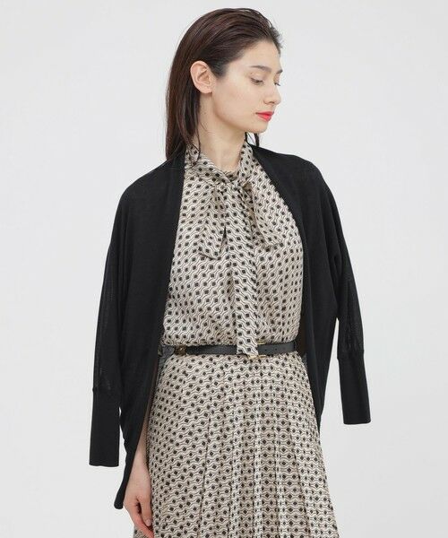 Paul Stuart / ポール・スチュアート マフラー・ショール・スヌード・ストール | 【ウォッシャブル】ドルマンカーデ（ブラック1）