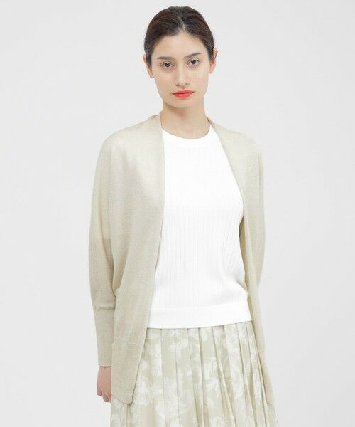 Paul Stuart / ポール・スチュアート マフラー・ショール・スヌード・ストール | 【ウォッシャブル】ドルマンラメカーデ（ゴールド）