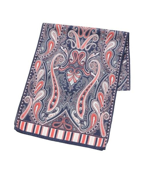 Paul Stuart / ポール・スチュアート マフラー・ショール・スヌード・ストール | BINDAフローペイズリー　ストール（レッド）
