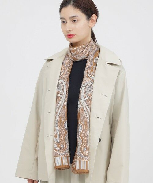 Paul Stuart / ポール・スチュアート マフラー・ショール・スヌード・ストール | BINDAフローペイズリー　ストール | 詳細3