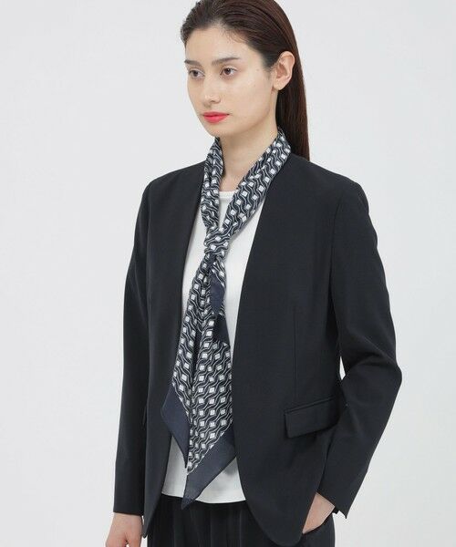 Paul Stuart / ポール・スチュアート マフラー・ショール・スヌード・ストール | スクエアジオメトリックストール | 詳細1