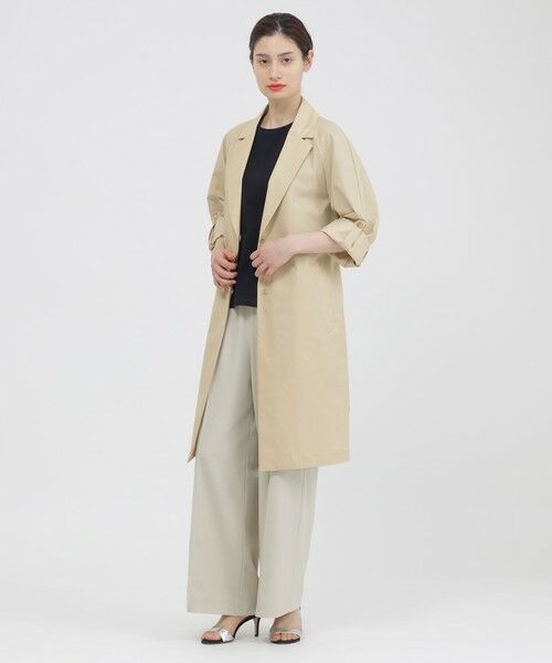Paul Stuart / ポール・スチュアート その他アウター | 【ウォッシャブル/はっ水/防しわ性】ダブルシレーソロタフタ　コート | 詳細3