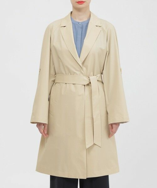 Paul Stuart / ポール・スチュアート その他アウター | 【ウォッシャブル/はっ水/防しわ性】ダブルシレーソロタフタ　コート | 詳細4