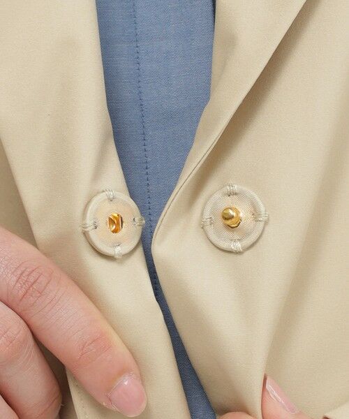 Paul Stuart / ポール・スチュアート その他アウター | 【ウォッシャブル/はっ水/防しわ性】ダブルシレーソロタフタ　コート | 詳細10