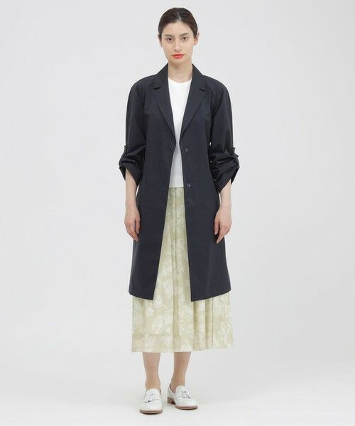 Paul Stuart / ポール・スチュアート その他アウター | 【ウォッシャブル/はっ水/防しわ性】ダブルシレーソロタフタ　コート | 詳細1