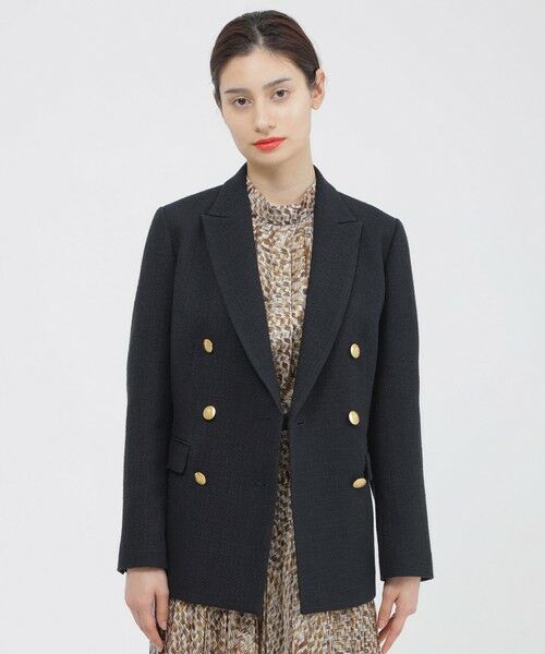 Paul Stuart / ポール・スチュアート その他アウター | テクスチャーツイード　ジャケット（ネイビー）