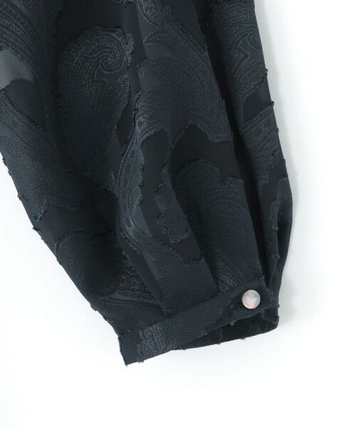 Paul Stuart / ポール・スチュアート ロング・マキシ丈ワンピース | 【ウォッシャブル】シフォンカットジャカード　ワンピース | 詳細4