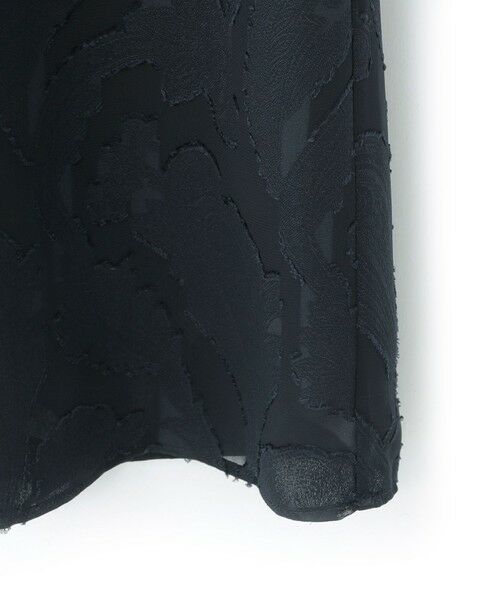 Paul Stuart / ポール・スチュアート ロング・マキシ丈ワンピース | 【ウォッシャブル】シフォンカットジャカード　ワンピース | 詳細5