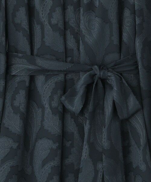 Paul Stuart / ポール・スチュアート ロング・マキシ丈ワンピース | 【ウォッシャブル】シフォンカットジャカード　ワンピース | 詳細6