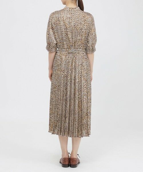 Paul Stuart / ポール・スチュアート ロング・マキシ丈ワンピース | 【ウォッシャブル】テクスチャープリント　ワンピース | 詳細4