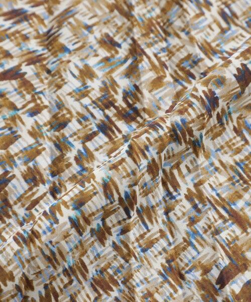 Paul Stuart / ポール・スチュアート ロング・マキシ丈ワンピース | 【ウォッシャブル】テクスチャープリント　ワンピース | 詳細8