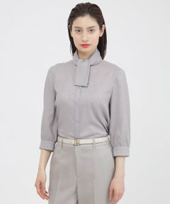 Paul Stuart / ポール・スチュアート シャツ・ブラウス | 【WEB・一部店舗限定/ウォッシャブル】スクエアドットプリント　ブラウス