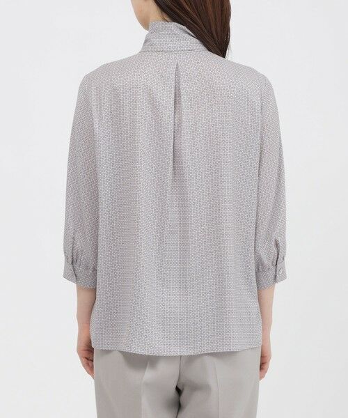 Paul Stuart / ポール・スチュアート シャツ・ブラウス | 【WEB・一部店舗限定/ウォッシャブル】スクエアドットプリント　ブラウス | 詳細6