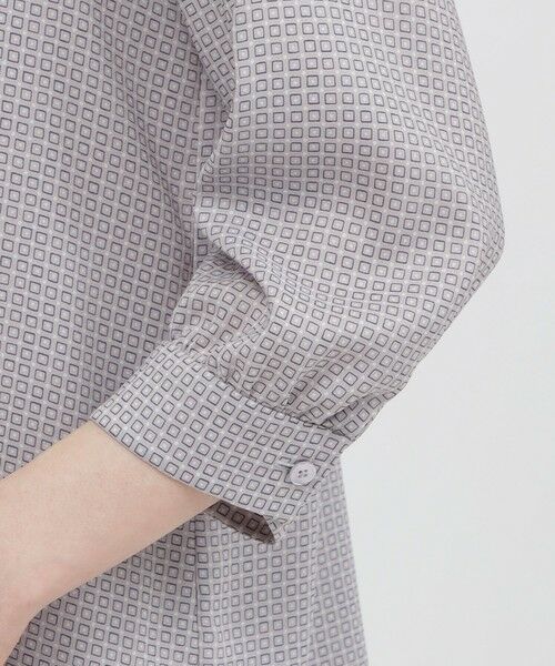 Paul Stuart / ポール・スチュアート シャツ・ブラウス | 【WEB・一部店舗限定/ウォッシャブル】スクエアドットプリント　ブラウス | 詳細7