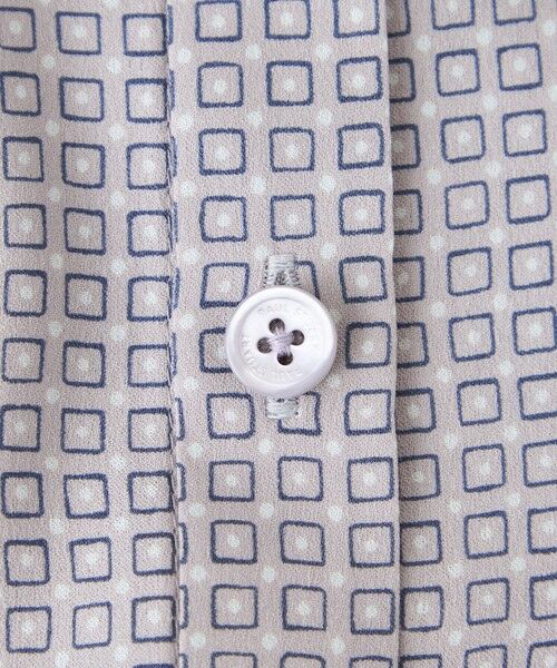 Paul Stuart / ポール・スチュアート シャツ・ブラウス | 【WEB・一部店舗限定/ウォッシャブル】スクエアドットプリント　ブラウス | 詳細8