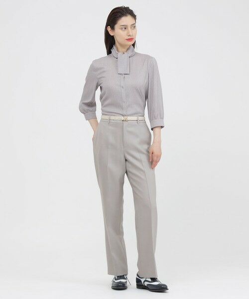 Paul Stuart / ポール・スチュアート シャツ・ブラウス | 【WEB・一部店舗限定/ウォッシャブル】スクエアドットプリント　ブラウス | 詳細1