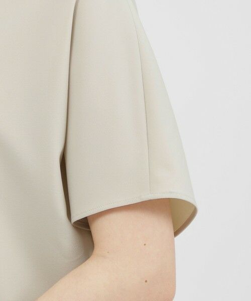 Paul Stuart / ポール・スチュアート シャツ・ブラウス | 【ウォッシャブル/防しわ性】ソフトストレッチ　Vネックブラウス | 詳細9