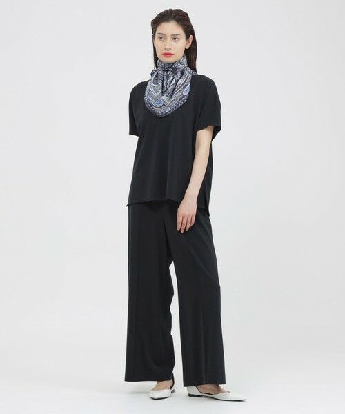 Paul Stuart / ポール・スチュアート シャツ・ブラウス | 【ウォッシャブル/防しわ性】ソフトストレッチ　Vネックブラウス | 詳細2