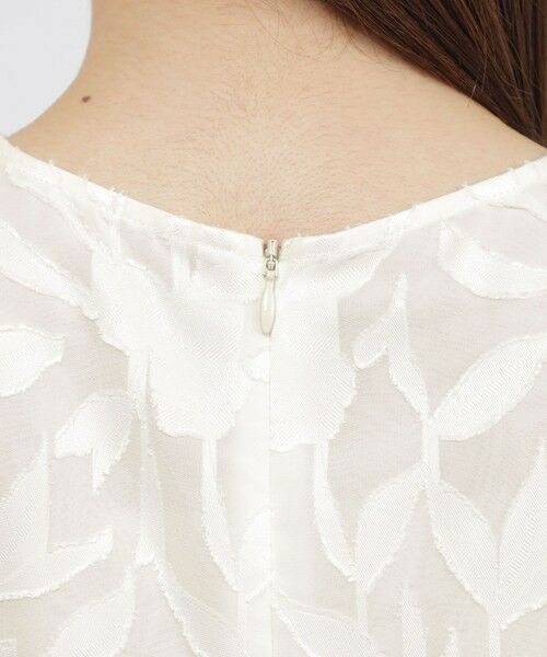 Paul Stuart / ポール・スチュアート シャツ・ブラウス | 【ウォッシャブル】シフォンカットジャカード　ブラウス | 詳細8