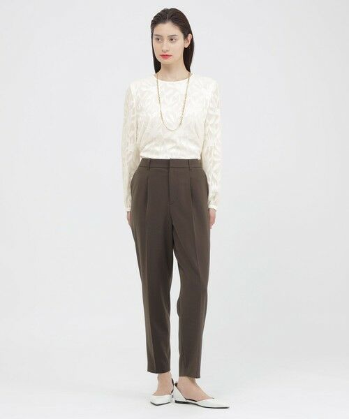 Paul Stuart / ポール・スチュアート シャツ・ブラウス | 【ウォッシャブル】シフォンカットジャカード　ブラウス | 詳細1