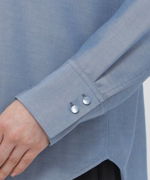 Paul Stuart / ポール・スチュアート シャツ・ブラウス | 【ウォッシャブル/接触冷感】シャルマンダンガリー　ブラウス | 詳細8