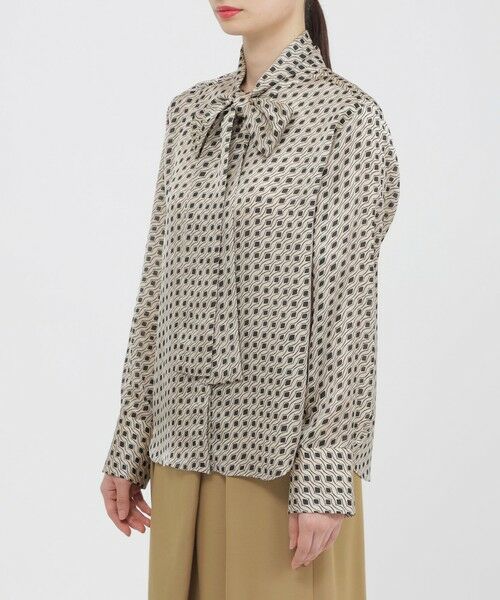 Paul Stuart / ポール・スチュアート シャツ・ブラウス | 【ウォッシャブル】スクエアジオメトリック　ブラウス | 詳細3