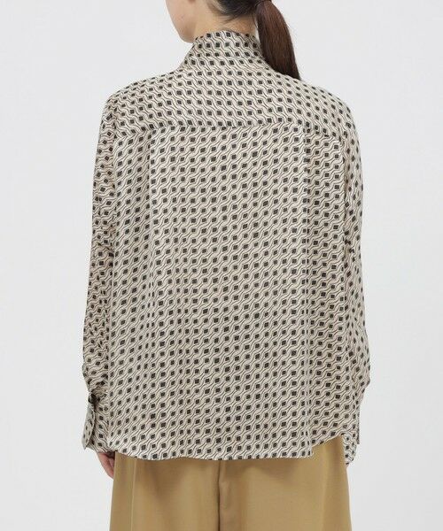 Paul Stuart / ポール・スチュアート シャツ・ブラウス | 【ウォッシャブル】スクエアジオメトリック　ブラウス | 詳細4