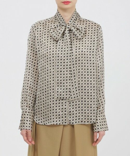 Paul Stuart / ポール・スチュアート シャツ・ブラウス | 【ウォッシャブル】スクエアジオメトリック　ブラウス | 詳細2