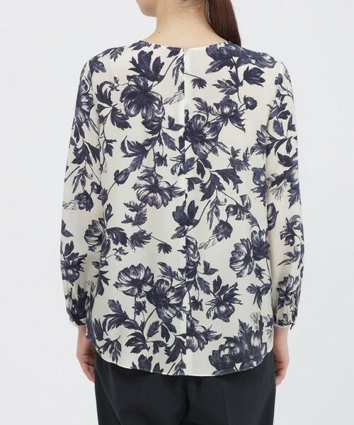Paul Stuart / ポール・スチュアート シャツ・ブラウス | 【ウォッシャブル/接触冷感】シアーフラワープリント　ブラウス | 詳細6