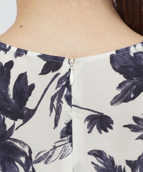 Paul Stuart / ポール・スチュアート シャツ・ブラウス | 【ウォッシャブル/接触冷感】シアーフラワープリント　ブラウス | 詳細8