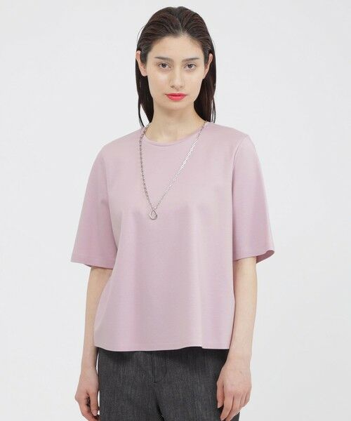 Paul Stuart / ポール・スチュアート カットソー | 【ウォッシャブル】ハイスペックジャージ　プルオーバー（ラベンダー）