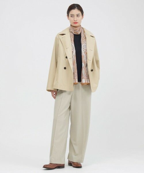 Paul Stuart / ポール・スチュアート パンツ | 【ウォッシャブル/防しわ性】ソフトストレッチ　ワイドパンツ | 詳細4