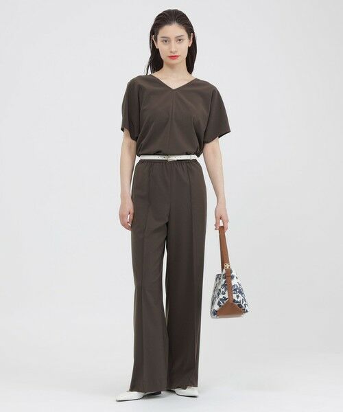 Paul Stuart / ポール・スチュアート パンツ | 【ウォッシャブル/防しわ性】ソフトストレッチ　ワイドパンツ | 詳細5