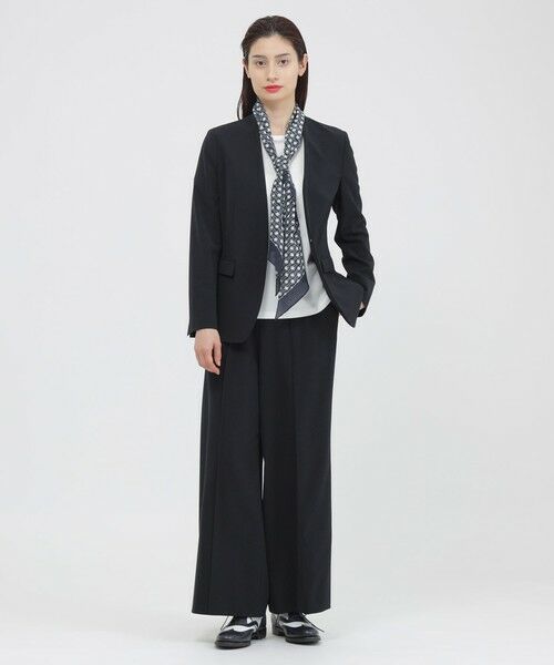 Paul Stuart / ポール・スチュアート パンツ | 【ウォッシャブル/防しわ性】ソフトストレッチ　ワイドパンツ | 詳細1