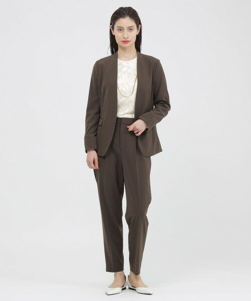 Paul Stuart / ポール・スチュアート パンツ | 【ウォッシャブル/防しわ性】ソフトストレッチ　テーパードパンツ | 詳細4