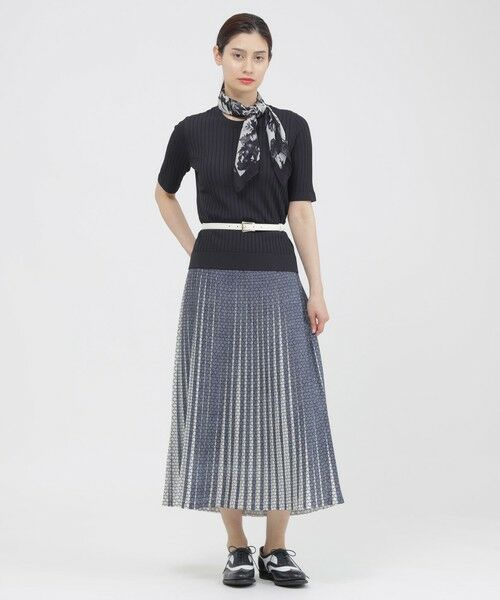 Paul Stuart / ポール・スチュアート スカート | 【ウォッシャブル】サークルレース風プリント　スカート | 詳細1