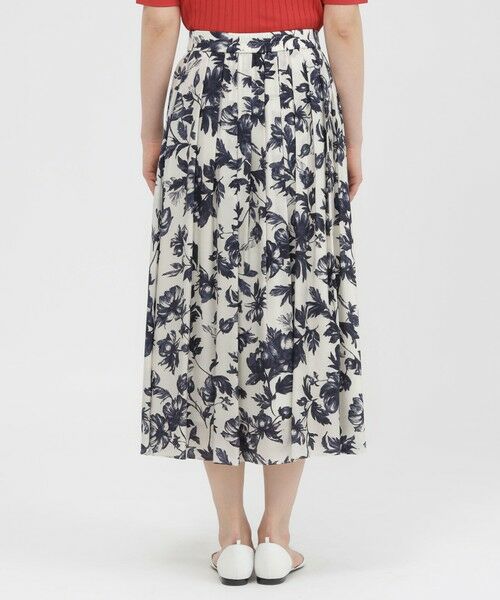 Paul Stuart / ポール・スチュアート スカート | 【ウォッシャブル/接触冷感】シアーフラワープリント　スカート | 詳細6