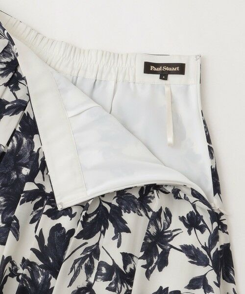 Paul Stuart / ポール・スチュアート スカート | 【ウォッシャブル/接触冷感】シアーフラワープリント　スカート | 詳細7